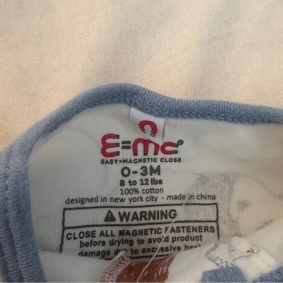 Assorted magnetic cotton onsies size 0-3 months - Picture 6 of 10